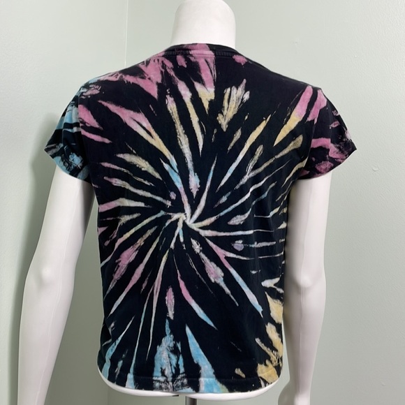 Daydreamer Black and Rainbow Tie-Dye Tee - Picture 5 of 7